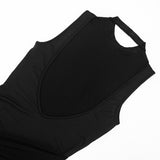 Sleeveless Mesh Cover Up Jumpsuit