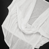 Deep V-Neck Draped Blouse Top for Women