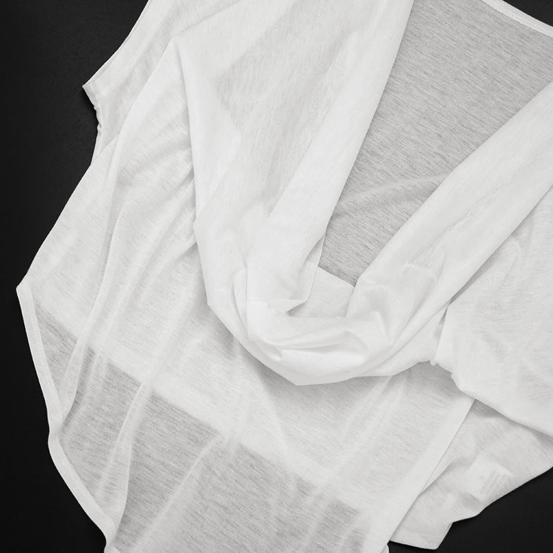 Deep V-Neck Draped Blouse Top for Women