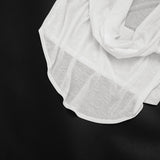 Deep V-Neck Draped Blouse Top for Women