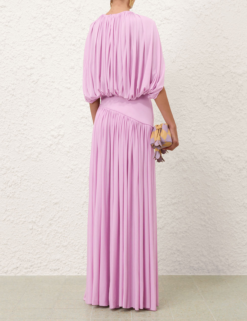 Cape Sleeve Top & Maxi Skirt Set