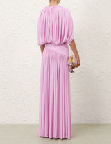 Cape Sleeve Top & Maxi Skirt Set