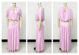 Cape Sleeve Top & Maxi Skirt Set