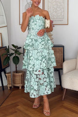 Women's Floral Tiered Maxi Dress