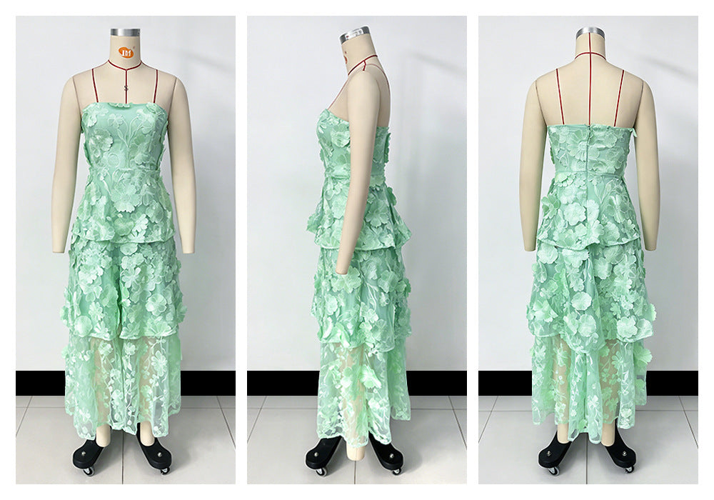 Women's Floral Tiered Maxi Dress