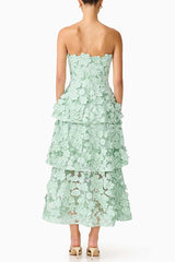 Women's Floral Tiered Maxi Dress