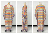 Women's Chevron Print Maxi Dress