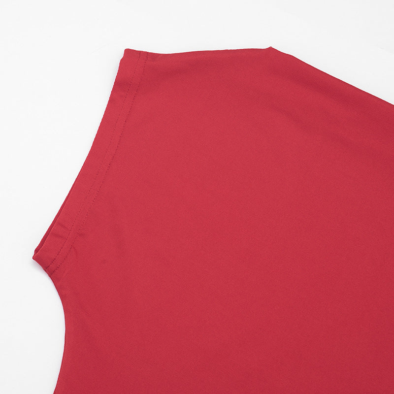 Women's One Shoulder Capri Set