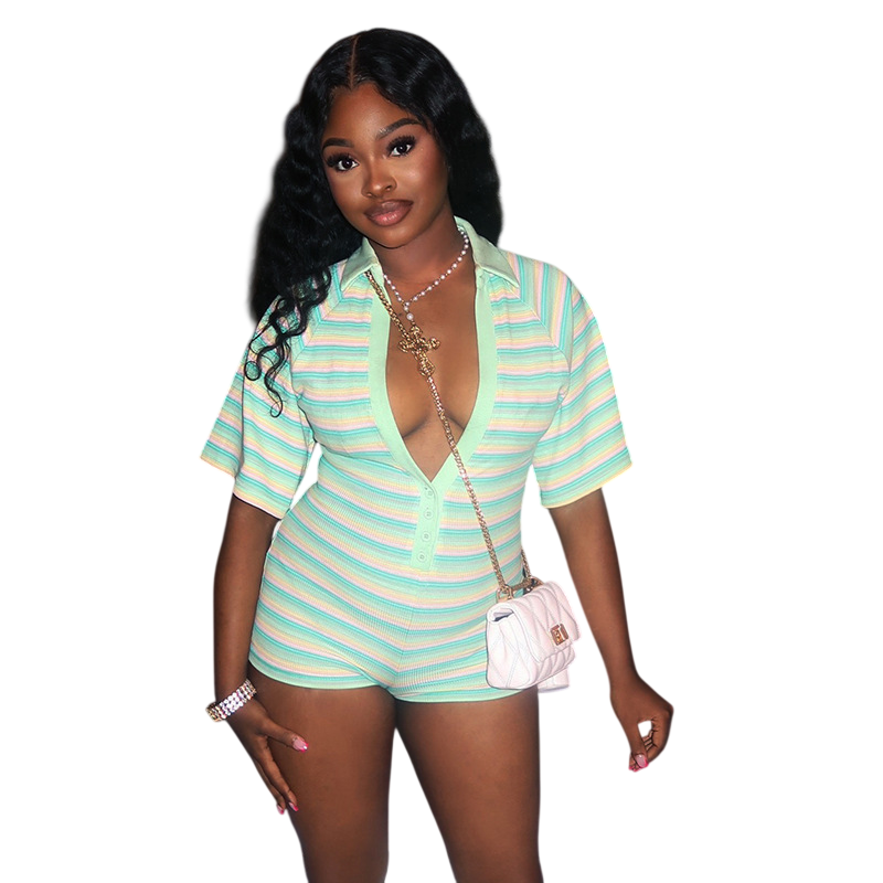 Women's Ribbed Knit Romper