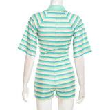 Women's Ribbed Knit Romper