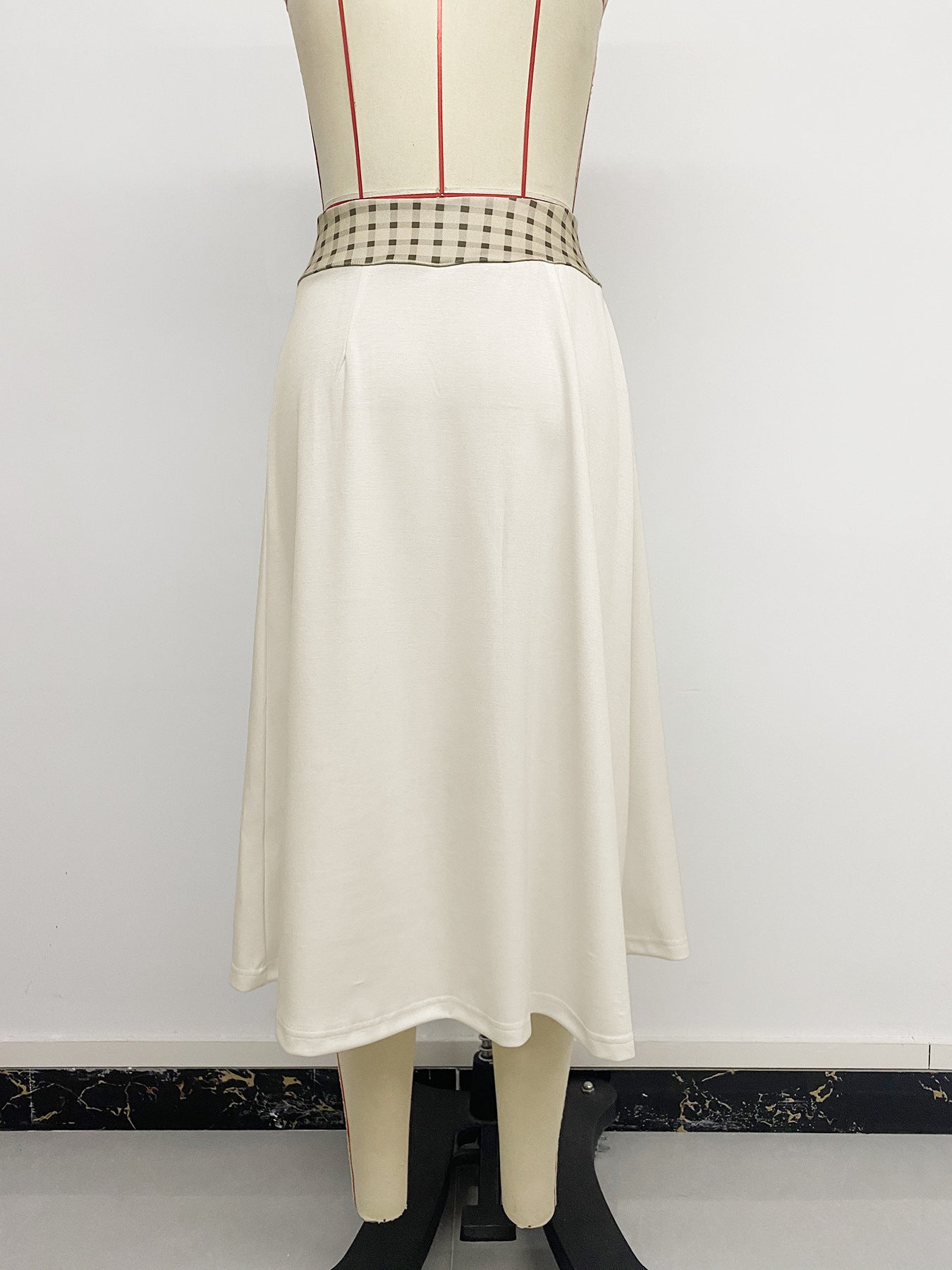 Women's Button Front Midi Skirt