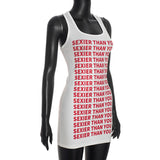 Women's Graphic Sleeveless Tank Mini Dress
