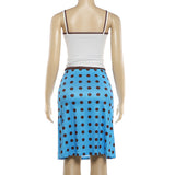 Women's Polka Dot Midi Skirt