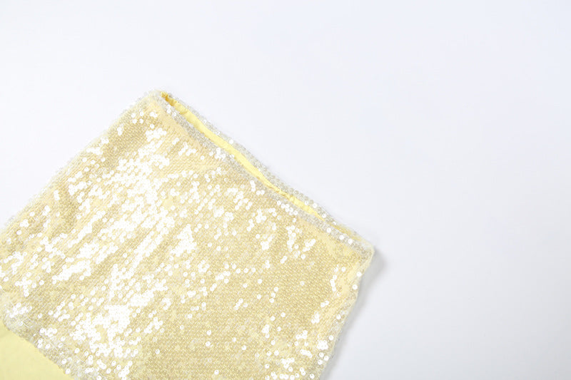 Women's One Shoulder Sequin Maxi Dress