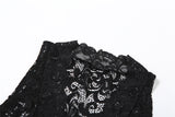  Floral Lace Sleeveless Plunge V-Neck Romper