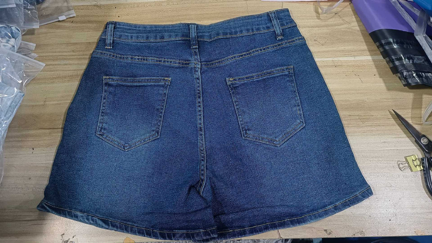 Women's High Waist Denim Shorts