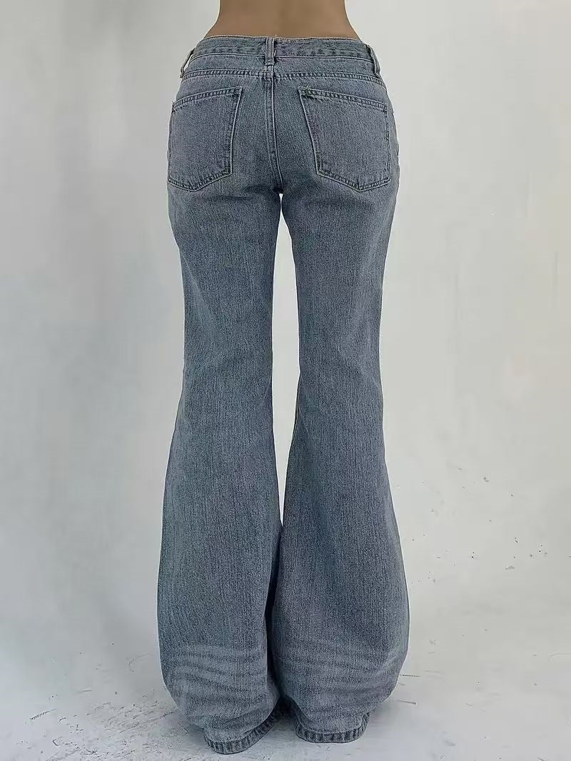 Women's Low Rise Flare Denim Jeans