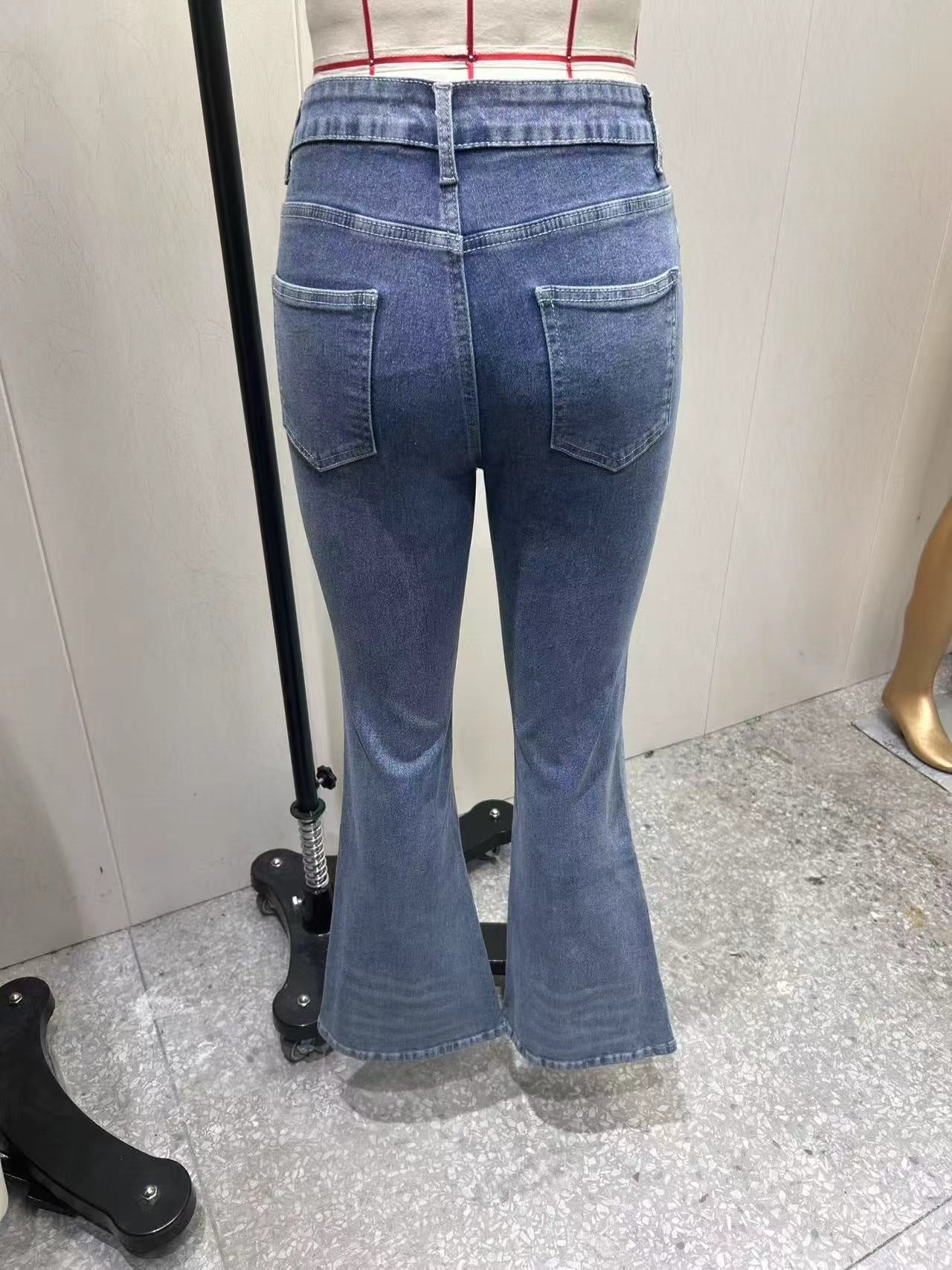 Women's Low Rise Flare Denim Jeans