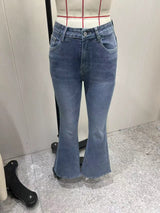 Women's Low Rise Flare Denim Jeans