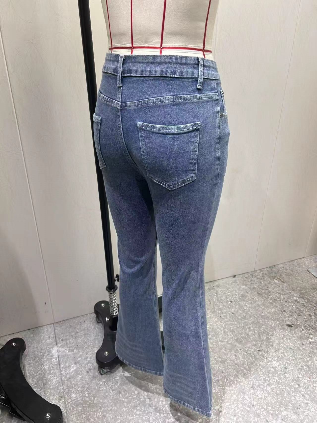 Women's Low Rise Flare Denim Jeans