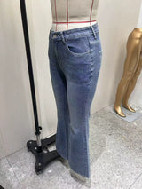 Women's Low Rise Flare Denim Jeans