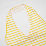 Women's Striped Halter Capri Set