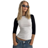 Women's Contrast Raglan Sleeve Tee