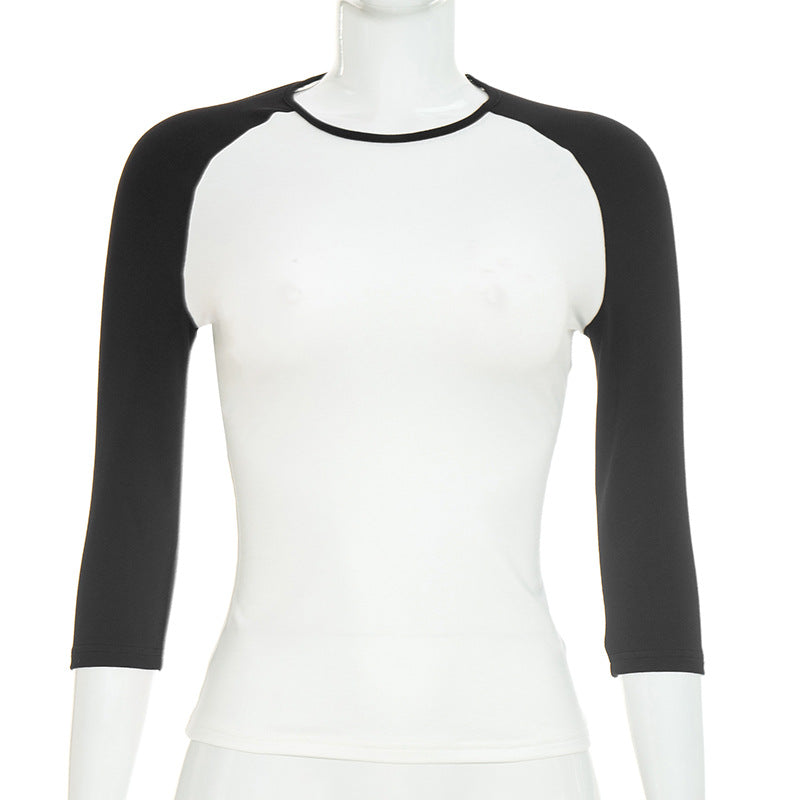 Women's Contrast Raglan Sleeve Tee