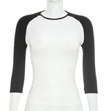 Women's Contrast Raglan Sleeve Tee