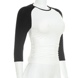 Women's Contrast Raglan Sleeve Tee