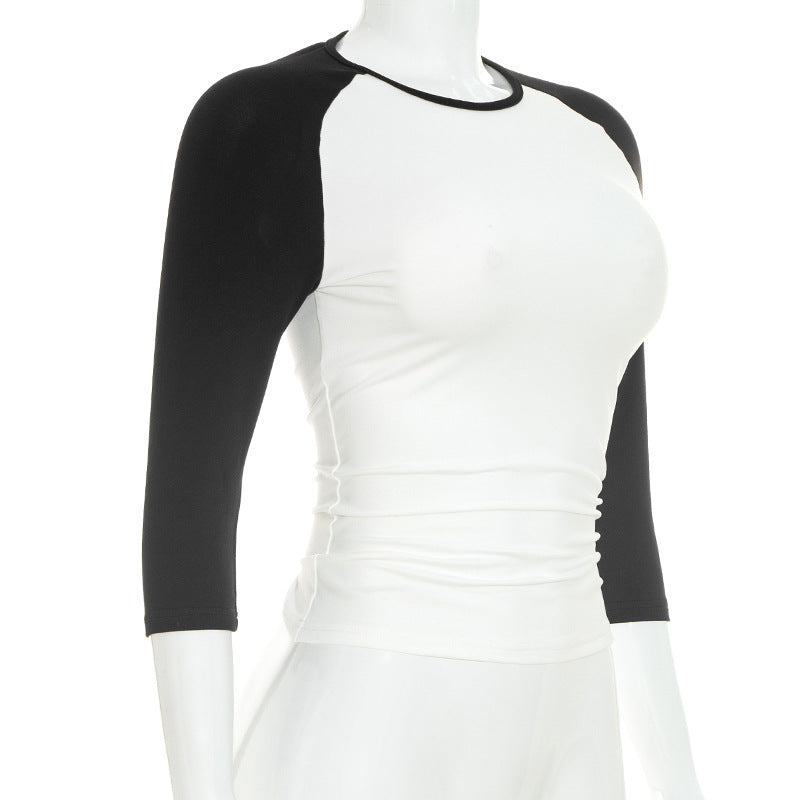 Women's Contrast Raglan Sleeve Tee