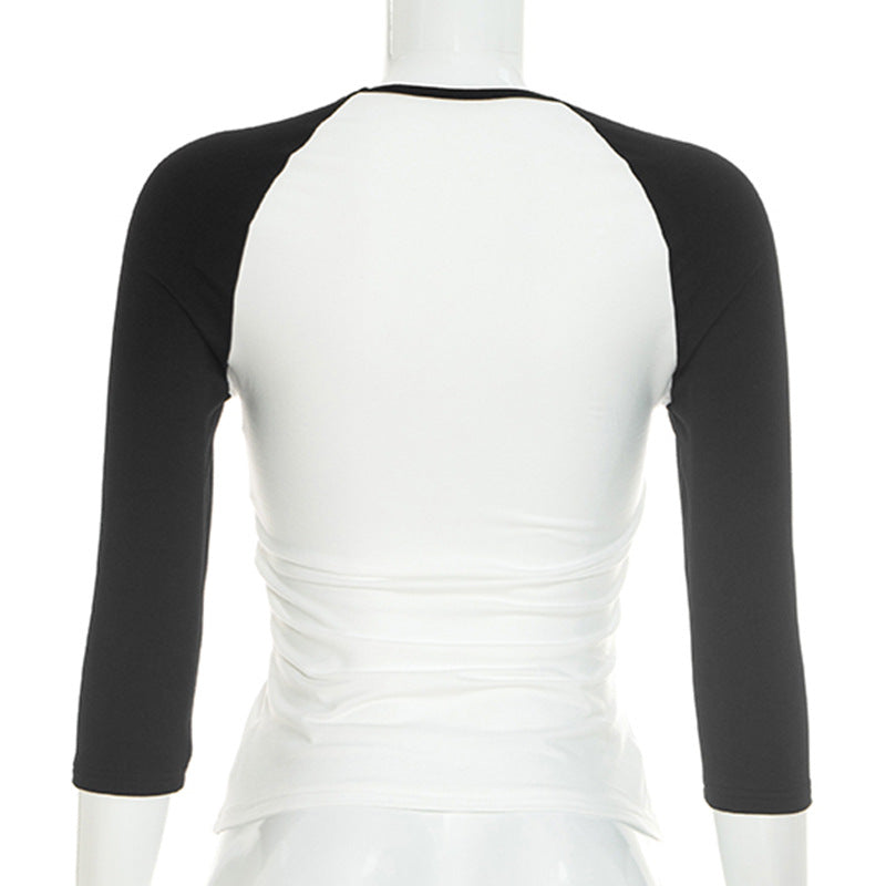 Women's Contrast Raglan Sleeve Tee