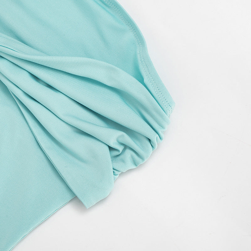 Women's Strapless Ruched Tube Top
