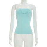 Women's Strapless Ruched Tube Top