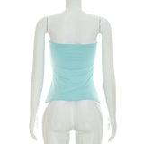Women's Strapless Ruched Tube Top