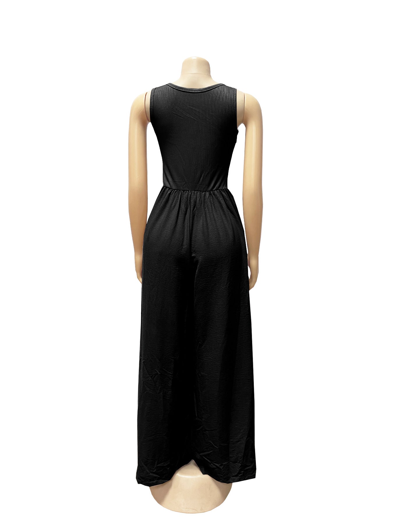 Sleeveless Wide Leg Jumpsuit