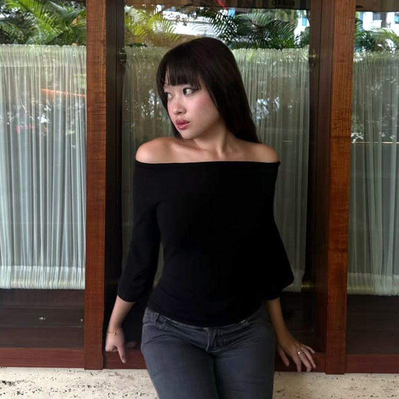 Women's Off Shoulder Knit Top