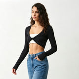 Women's Twist Front Crop Top