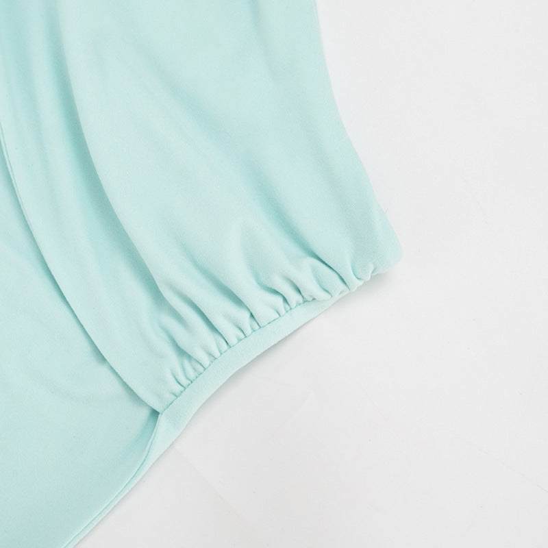 Women's One Shoulder Halter Top