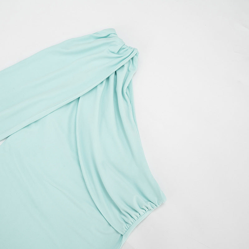 Women's One Shoulder Halter Top