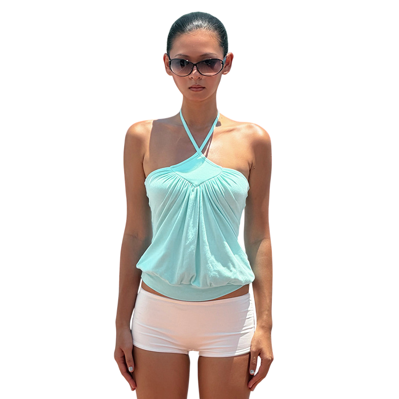 Women's Halter Neck Sleeveless Top