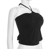 Women's Halter Neck Sleeveless Top