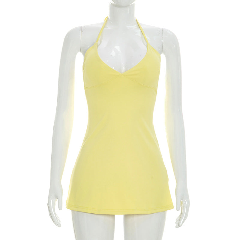 Women's Halter Neck Mini Dress