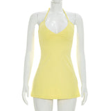 Women's Halter Neck Mini Dress