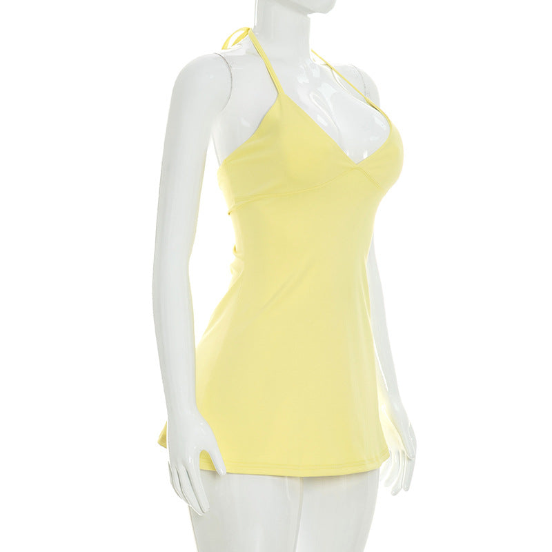Women's Halter Neck Mini Dress
