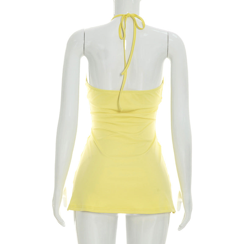 Women's Halter Neck Mini Dress