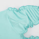 Women's Ruffle Halter Tank Top