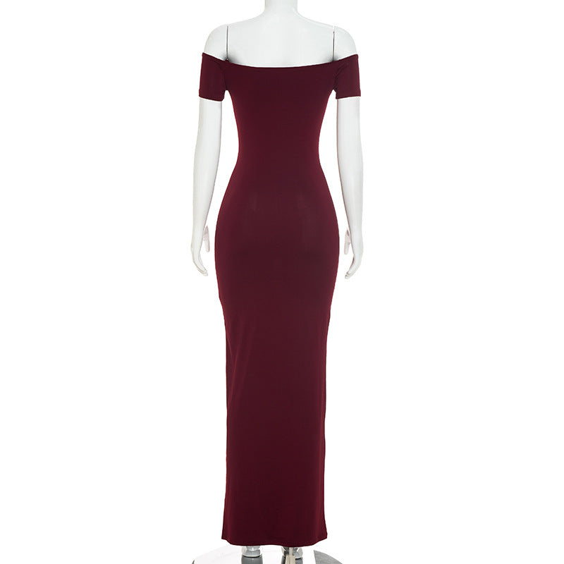 Women's Off Shoulder Maxi Dress