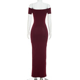 Women's Off Shoulder Maxi Dress