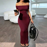 Women's Off Shoulder Maxi Dress